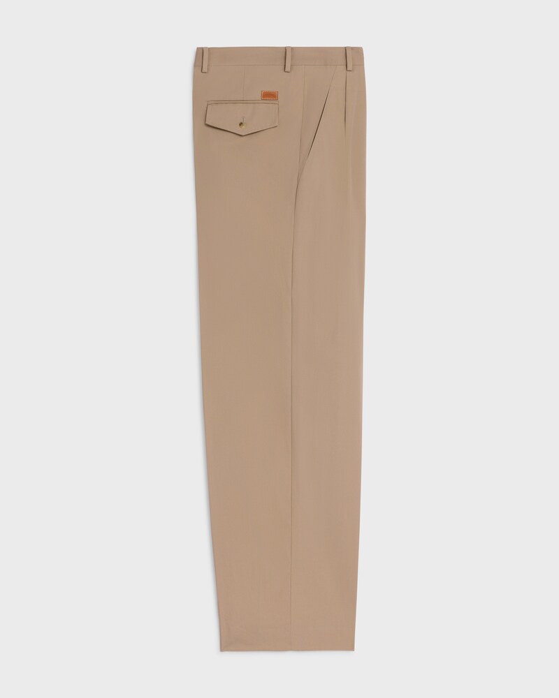 chinos IN COTTON CLOTH - ASH BEIGE -  - 1 | CELINE