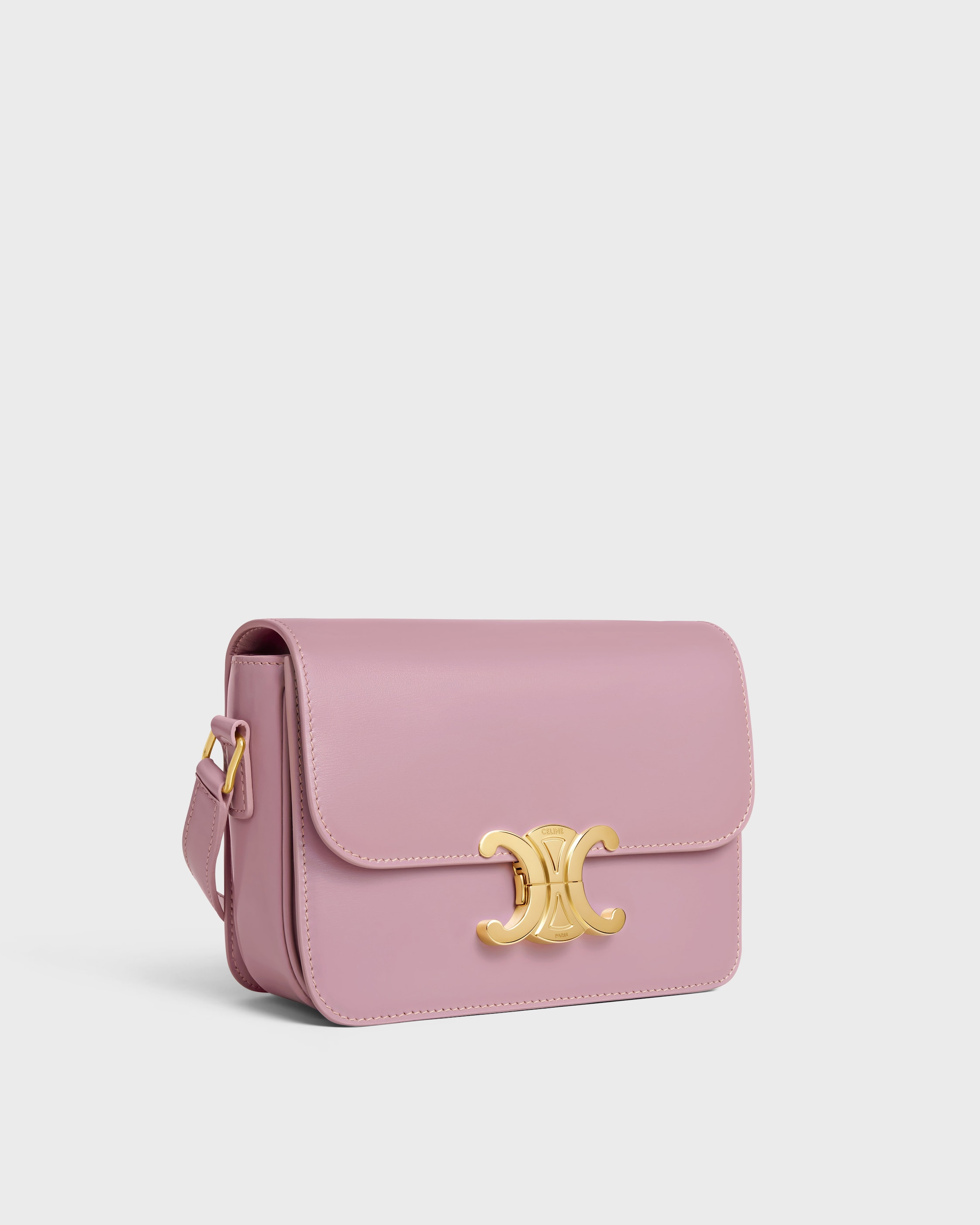 Teen Triomphe Bag in shiny calfskin - PETAL | CELINE