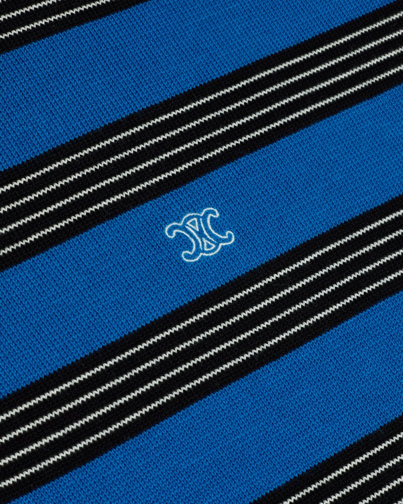 polo IN striped cotton - BLUE/WHITE/BLACK -  - 1 | CELINE