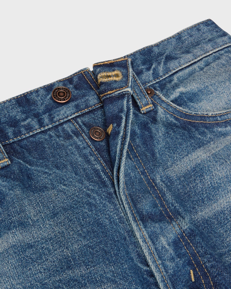 wesley jeans IN cotton denim - BROKEN BLUE WASH -  - 1 | CELINE