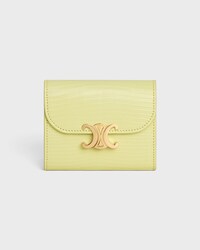 Kleine Brieftasche mit Umschlag TRIOMPHE AUS EIDECHSENLEDER - CITRUS - BRIEFTASCHEN - 1 | CELINE