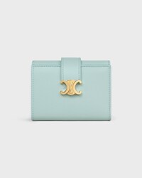 FINE STRAP WALLET NINO IN GRAINED SUPPLE CALFSKIN - POWDER BLUE - NEW - 1 | CELINE