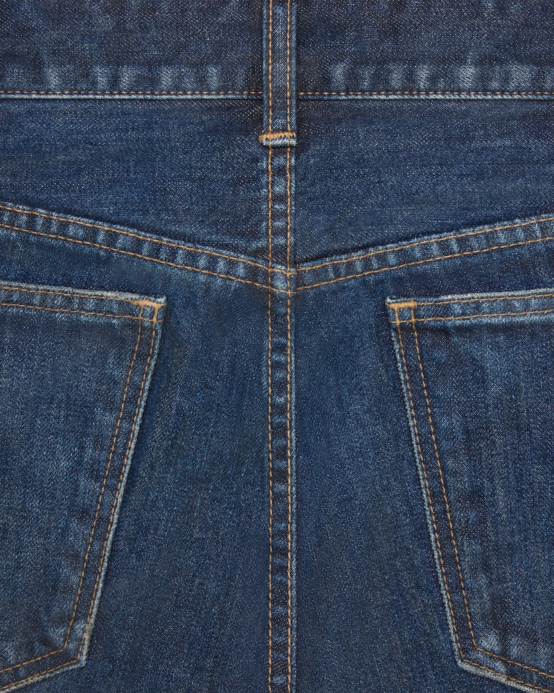 kurt jeans in indigo dark stone wash denim - INDIGO DARK STONE -  - 1 | CELINE