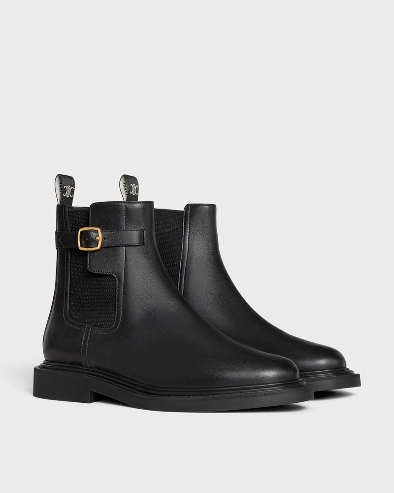 celine universite chelsea boot  IN SHINY BULL - BLACK -  - 1 | CELINE