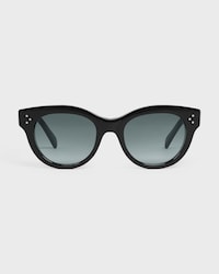 Round S332 sunglasses in Acetate - BLACK -  - 1 | CELINE