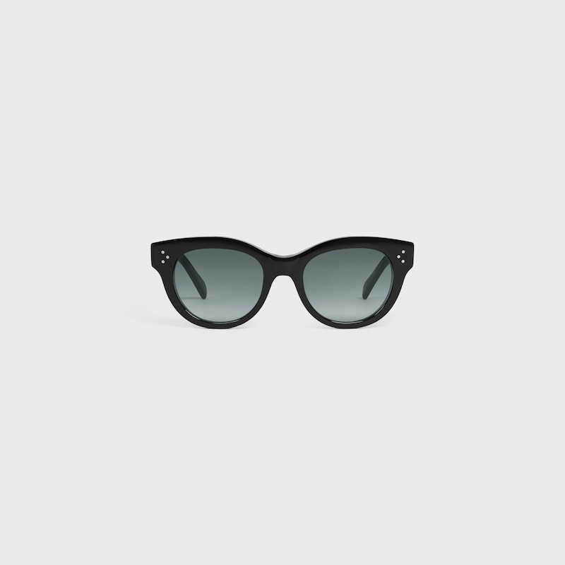 Round S332 sunglasses in Acetate - BLACK -  - 1 | CELINE