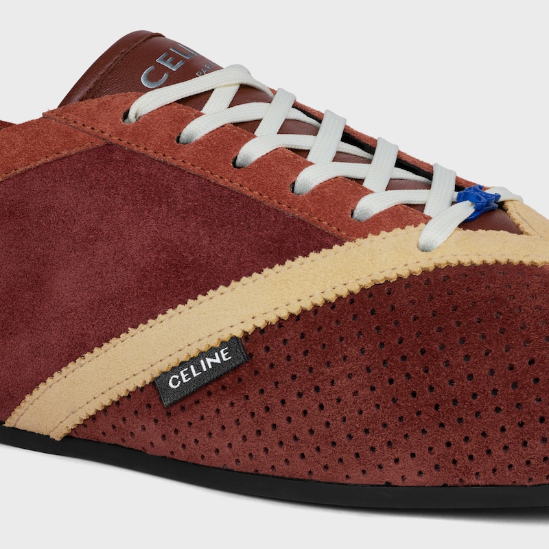THE FLAT SNEAKER AUS KALBSVELOURSLEDER UND LAMMLEDER - ROST/ECRU -  - 1 | CELINE