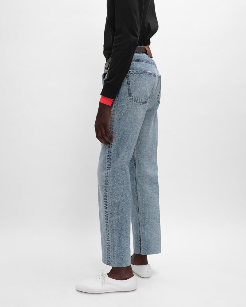 jeans boyfriend 001 DENIM COTON - Bleu poudré -  - 1 | CELINE