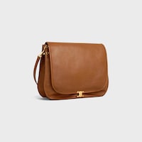 SOFT TRIOMPHE BESACE IN SUPPLE SHINY LAMBSKIN - SOFT TAN - SHOULDER BAGS - 2 | CELINE