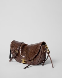 LITTLE HALFMOON SOFT TRIOMPHE IN PYTHON - HICKORY - NEW - 2 | CELINE