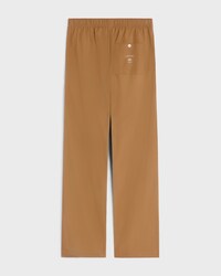 PANTALONES DE ALGODÓN Y TEJIDO DE LINO - CASTAÑO -  - 2 | CELINE