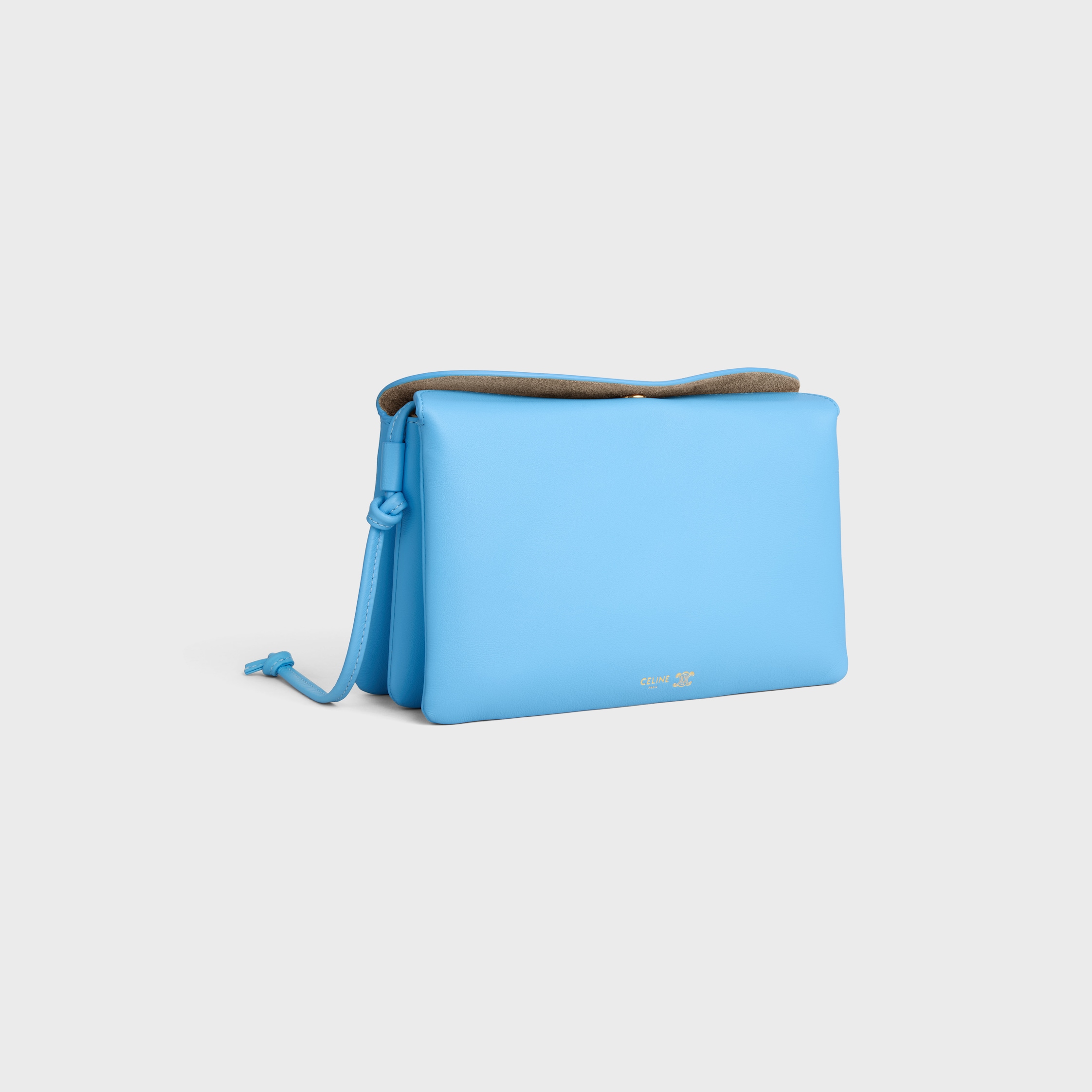 TRIO FLAP IN Smooth Lambskin - SKY BLUE | CELINE