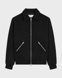 teddy jacket IN TEXTURED WOOL - BLACK -  - 1 | CELINE