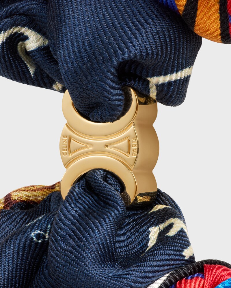SCRUNCHIE CELINE TASSELS IN SETA E ACCIAIO - MULTICOLORE - ACCESSORI PER CAPELLI - 1 | CELINE