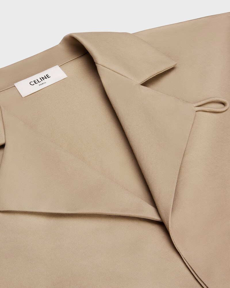 เชิ้ต SCOUT ผ้าคอตตอนการ์บาดีนเนื้อบางเบา - สีเบจ -  - 1 | CELINE