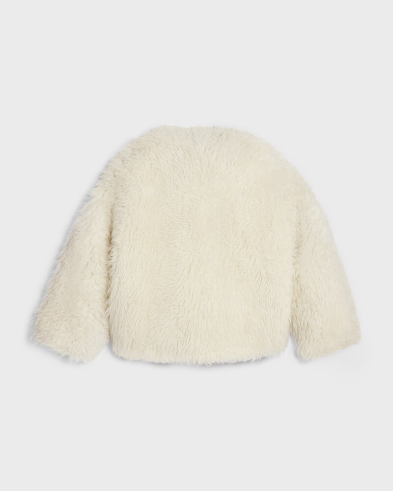 coat IN fluffy wool - CRAIE -  - 1 | CELINE