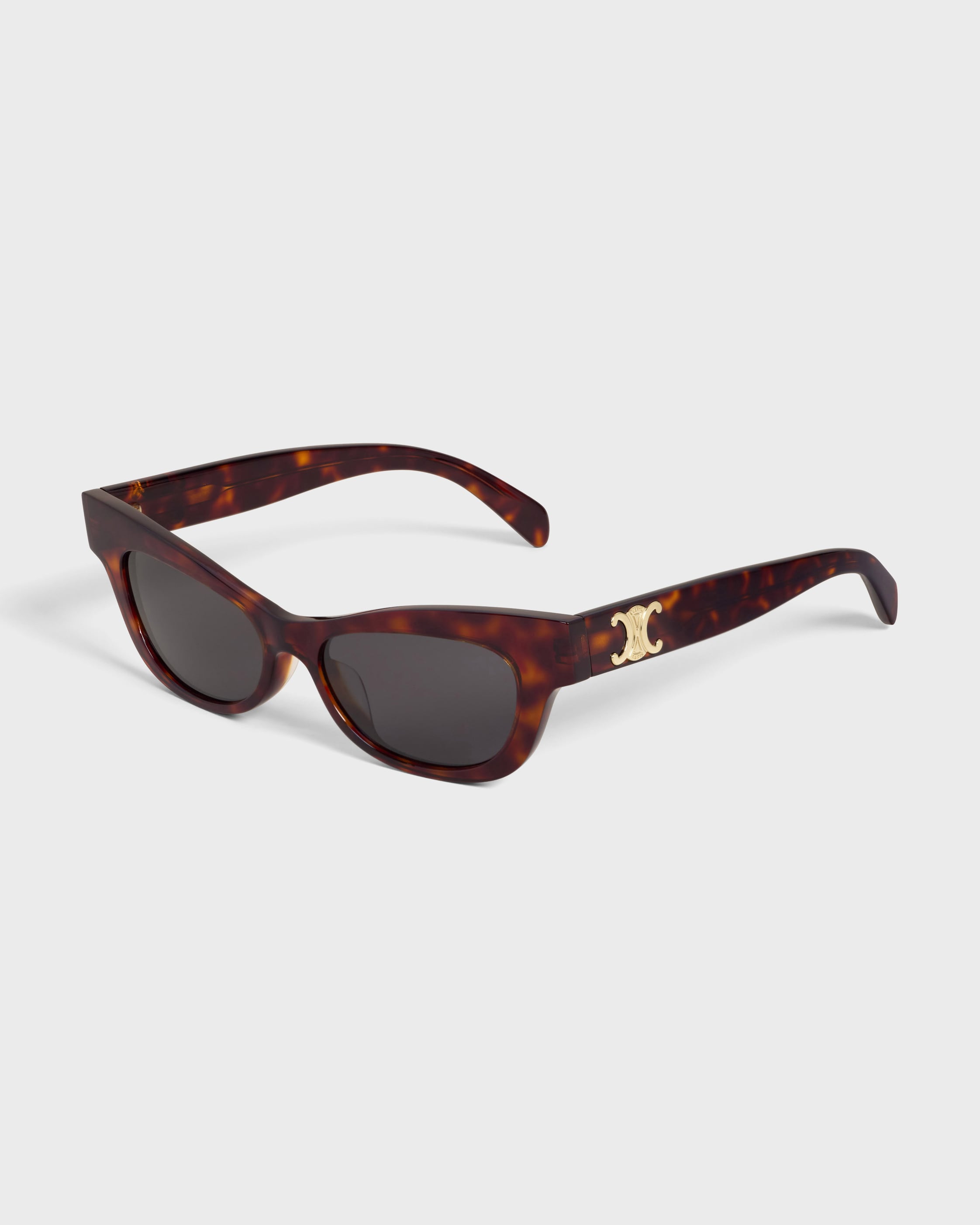 TRIOMPHE 19 SUNGLASSES IN ACETATE - RED HAVANA | CELINE