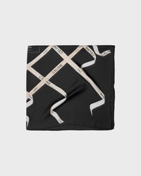 square IN silk twill - BLACK/IVORY/YELLOW -  - 2 | CELINE