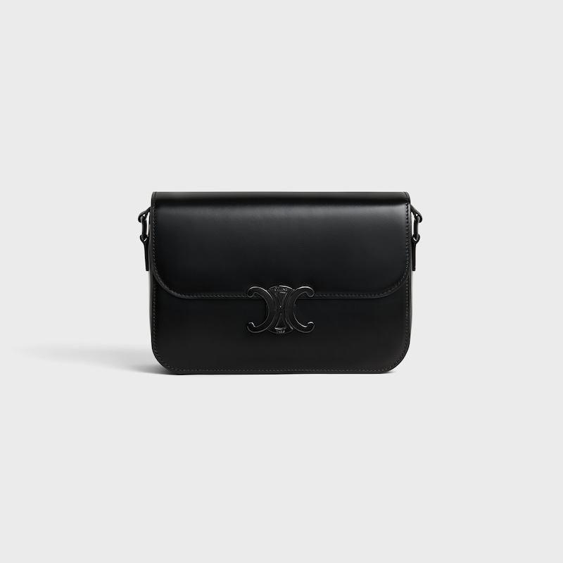 CLASSIQUE TRIOMPHE BAG IN Shiny Calfskin - BLACK - TRIOMPHE - 1 | CELINE