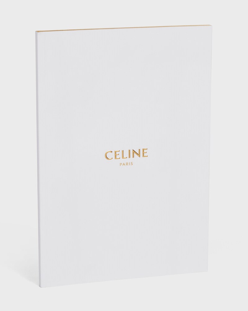 large notebook in paper - WHITE - SMALL GIFTS - 1 | CELINE