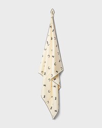 square IN silk twill - VANILLA / BLACK -  - 2 | CELINE