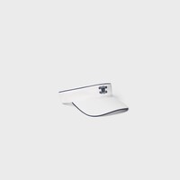 triomphe visor IN WASHED COTTON GABARDINE - WHITE / NAVY -  - 1 | CELINE