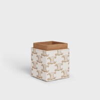 Estuche para 1 perfume de 100 ml de lona Triomphe y piel de becerro - BLANCO - CELINE MAISON - 2 | CELINE