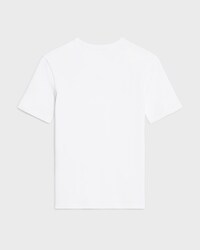 t-shirt triomphe jersey coton côtelé - BLANC/BLEU MARINE -  - 2 | CELINE