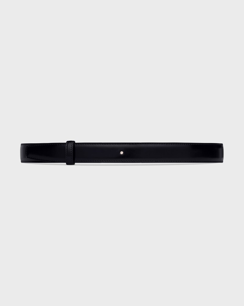 Wendbarer Riemen 25 mm AUS TAURILLON - SCHWARZ / REIS -  - 1 | CELINE