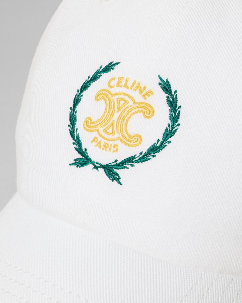 richelieu cap IN light cotton twill - WHITE -  - 1 | CELINE