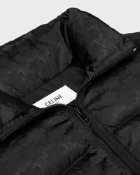 celine puffer jacket IN MONOGRAM JACQUARD NYLON - BLACK -  - 2 | CELINE
