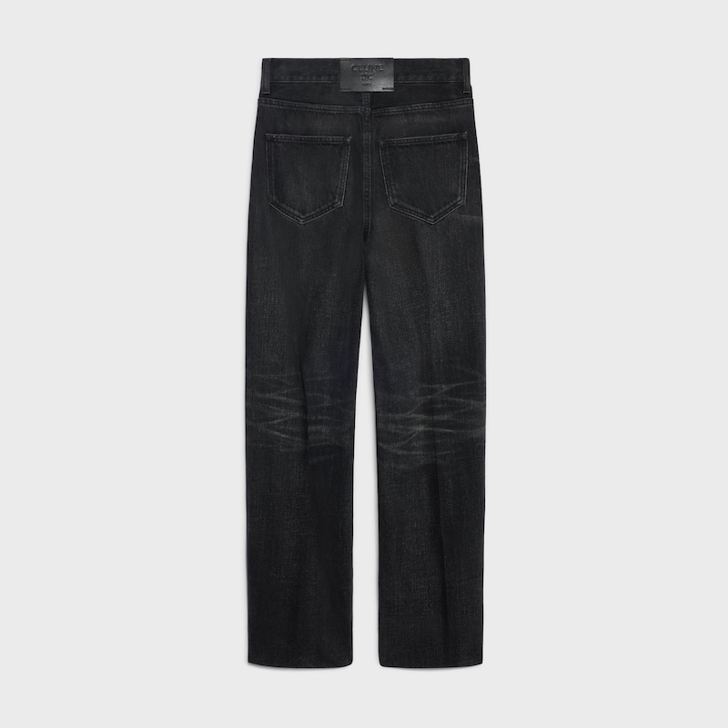 boyfriend jeans 001 IN cotton Denim - MAX BLACK WASH -  - 1 | CELINE