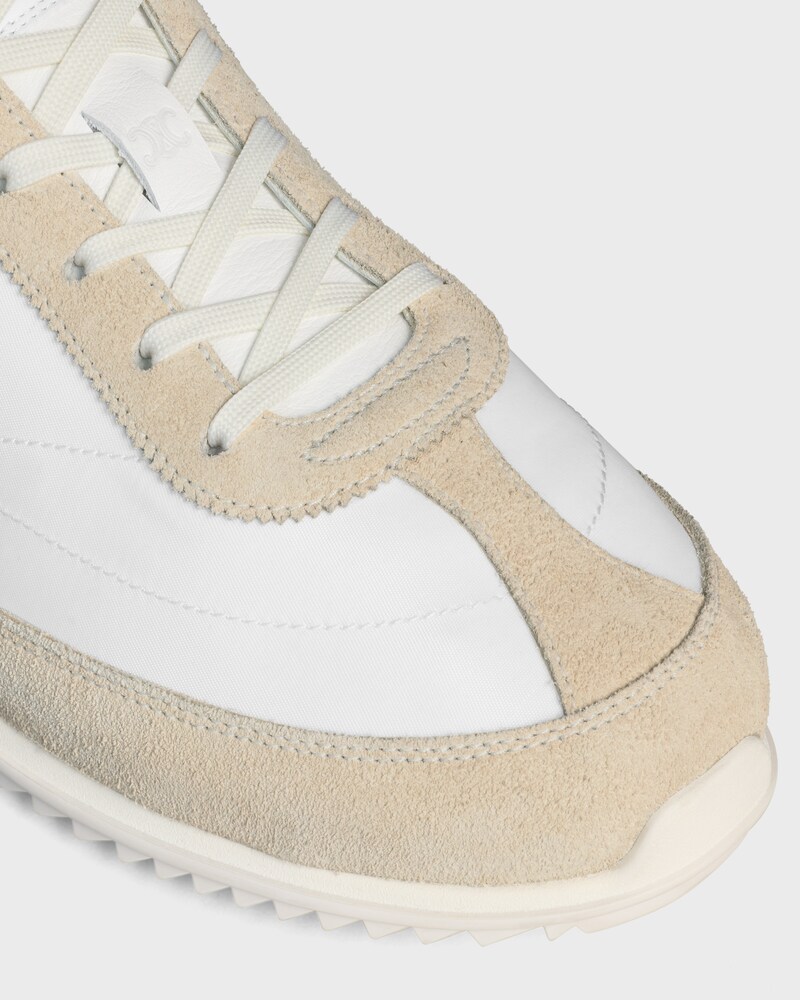 SNEAKER RACER EN NYLON, CUIR DE VEAU VELOURS ET CUIR DE VEAU - OFF WHITE -  - 1 | CELINE