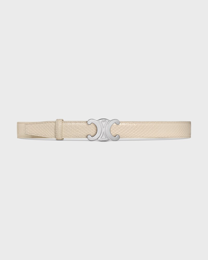 リバーシブルストラップ 25MM / トリヨンレザー＆パイソン型押しカーフスキン -  -  - 1 | CELINE