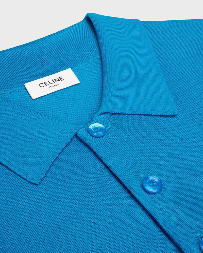 POLO IN fine cotton - BRIGHT BLUE -  - 1 | CELINE