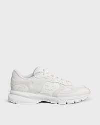 RUNNER SNEAKER IN CALFSKIN, SUEDE CALFSKIN AND MESH - OPTIC WHITE -  - 1 | CELINE