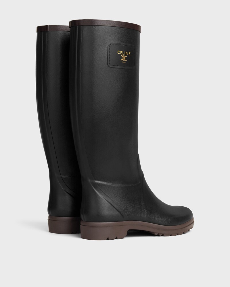 CELINE RAIN BOOTS EN GOMME NATURELLE - Noir -  - 1 | CELINE