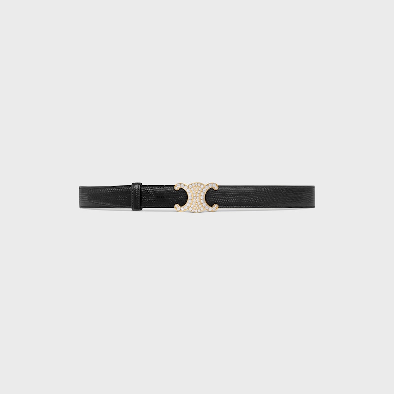 Reversible Strap 25MM IN TAURILLON AND LIZARD EMBOSSED CALFSKIN -  -  - 1 | CELINE