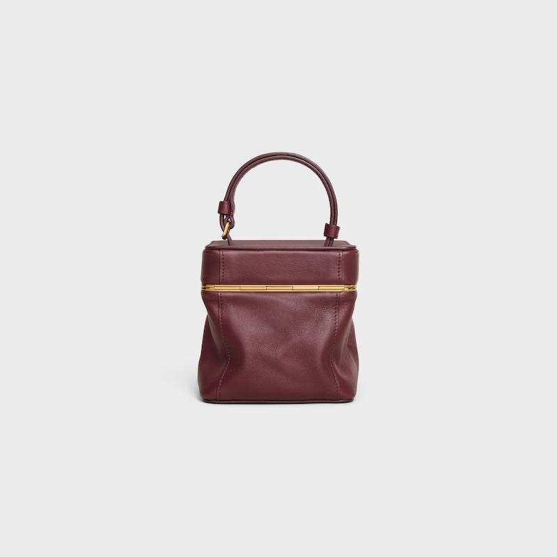 CUBE IN SUPPLE CALFSKIN - SYRAH - EVENING - 1 | CELINE