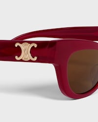 Triomphe 19 sunglasses in Acetate - MILKY BURGUNDY -  - 2 | CELINE