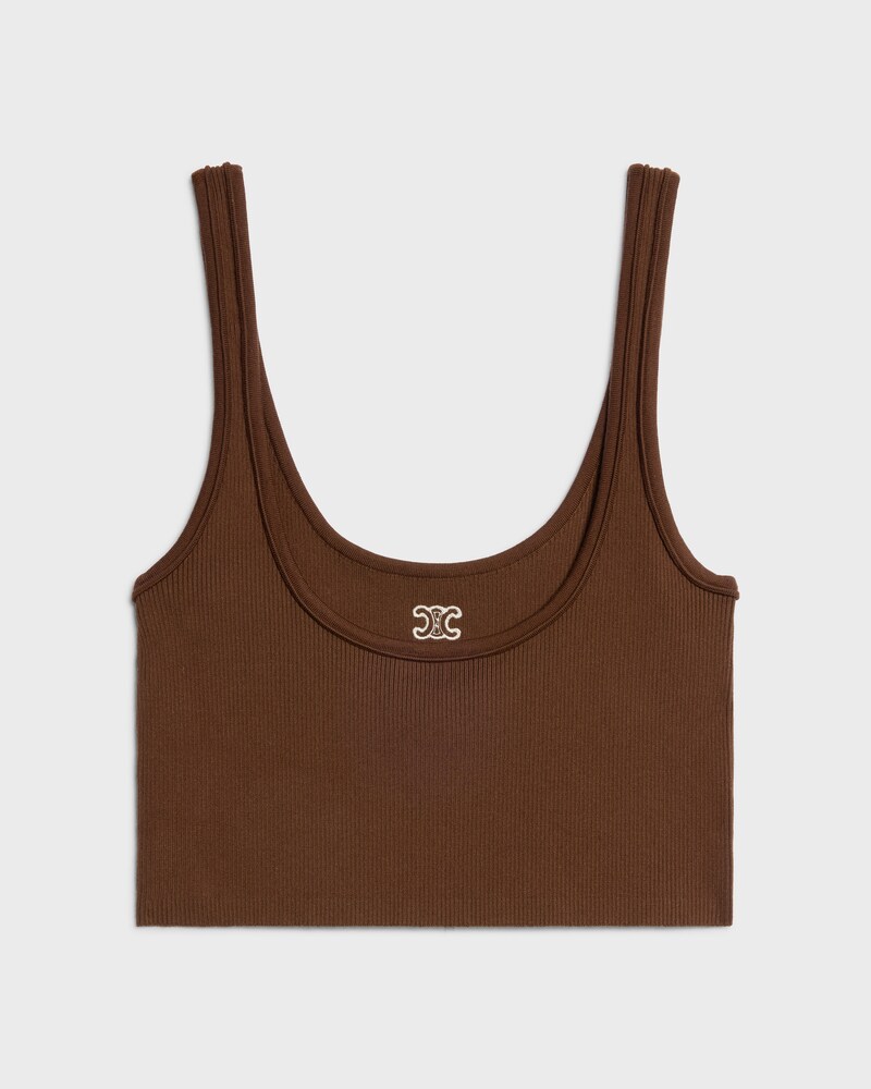 triomphe bra IN athletic cotton - MACASSAR -  - 1 | CELINE