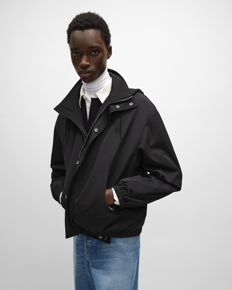 WINDBREAKER IN nylon twill - BLACK -  - 1 | CELINE