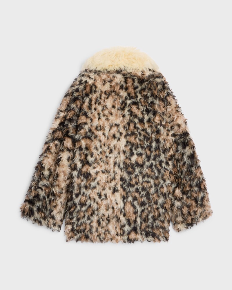 manteau mohair alpaga - LEOPARD -  - 1 | CELINE