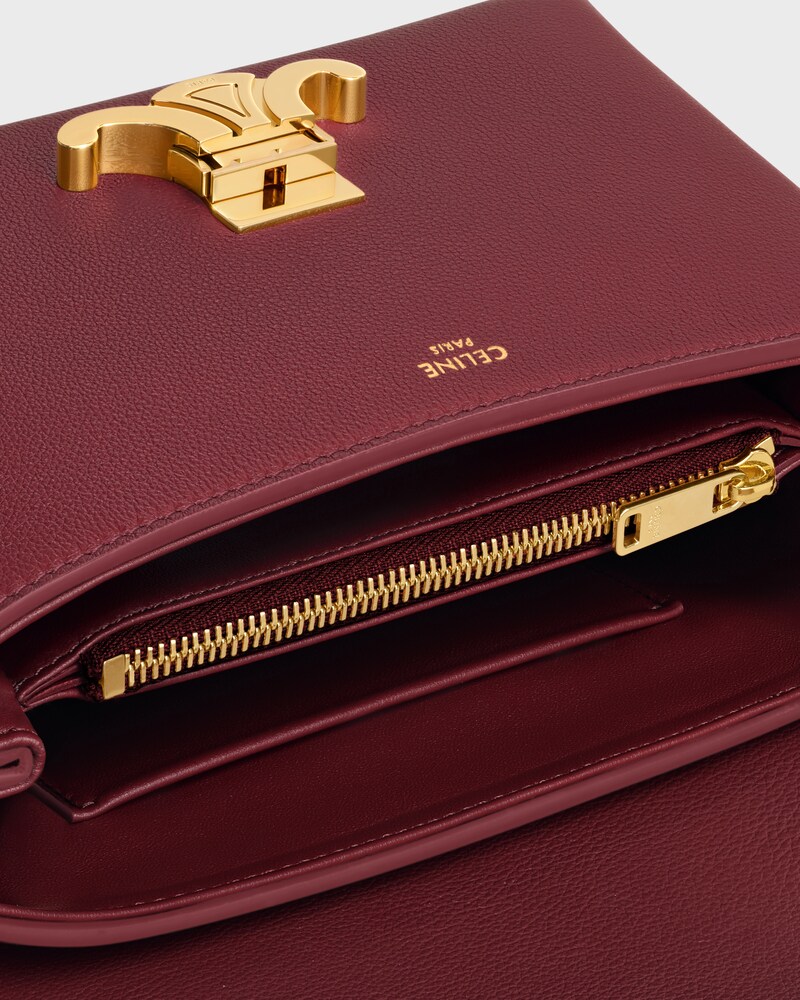 BORSA NINO TEEN MORBIDA IN PELLE DI VITELLO GRANATA - BORDEAUX CHIARO - NINO - 1 | CELINE