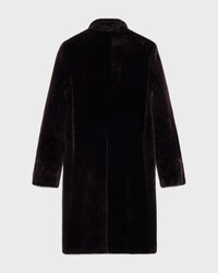 tailoring coat IN Lamb Shearling - EBENE -  - 2 | CELINE