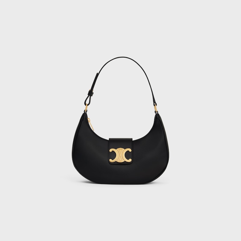 MEDIUM AVA TRIOMPHE BAG IN smooth Calfskin - BLACK - ESSENTIAL GIFTS - 1 | CELINE