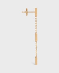 Boucle d'Oreille Triple Celine Line en Or Jaune et Diamants - Yellow Gold & White - AUTRES LIGNES - 2 | CELINE