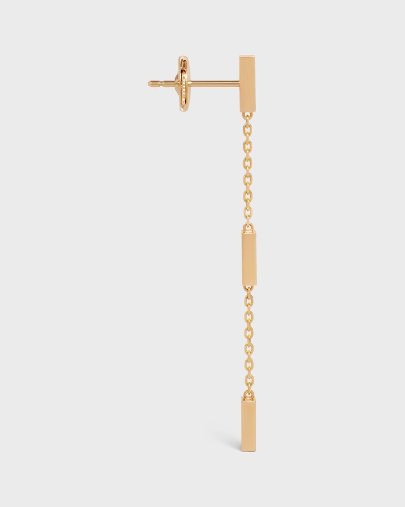 Boucle d'Oreille Triple Celine Line en Or Jaune et Diamants - Yellow Gold & White - AUTRES LIGNES - 1 | CELINE