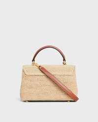 TEEN NINO BAG IN Raffia and calfskin - NATURAL / TAN - CROSS-BODY BAGS - 2 | CELINE
