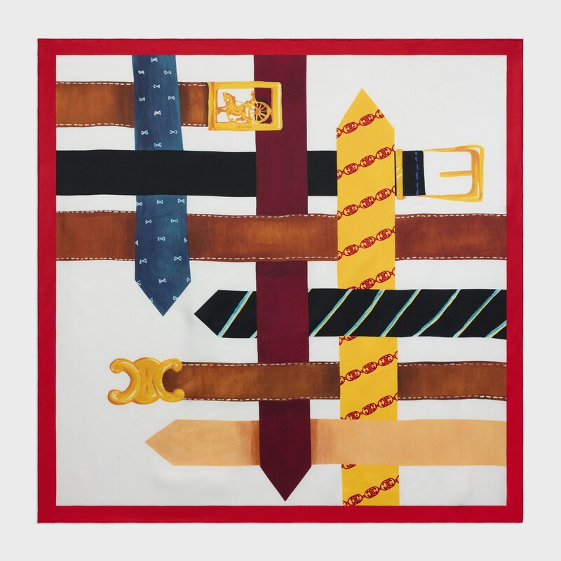 square IN silk twill - MULTICOLOR -  - 1 | CELINE